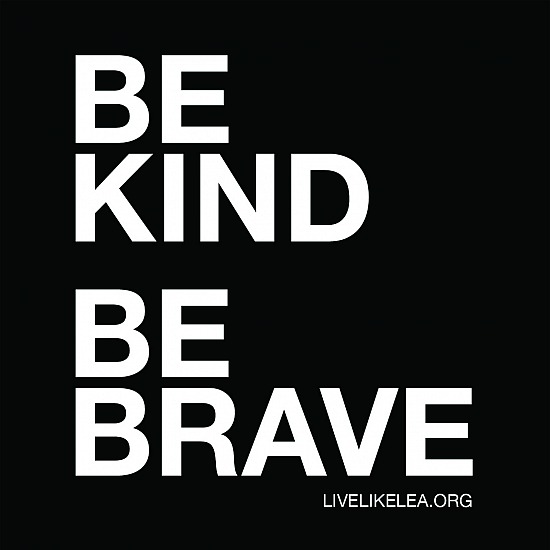 BE KIND. BE BRAVE. Sticker