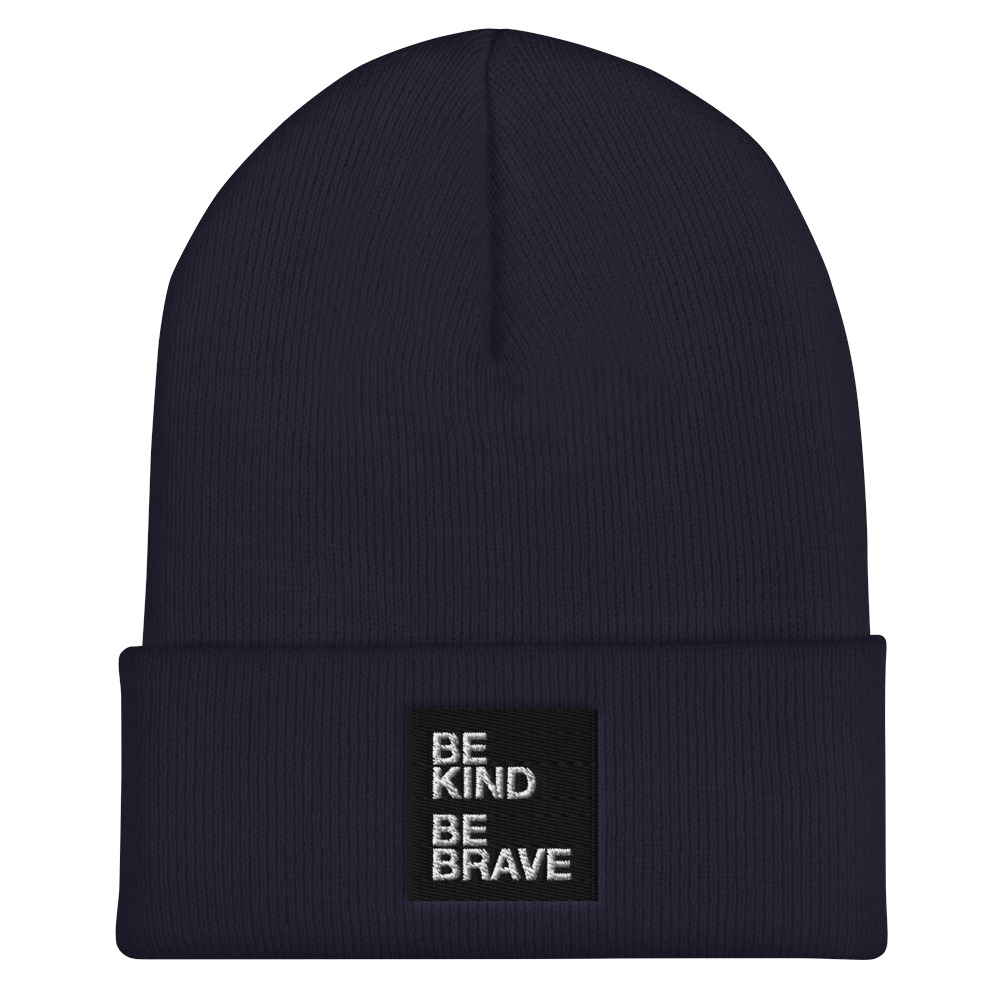 Be Kind Be Brave Folded Beanie | mockup-063a1bf0.jpg