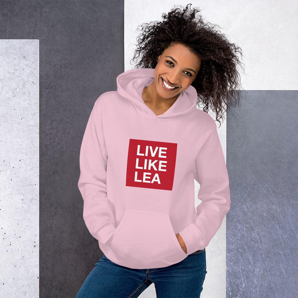 LIVE LIKE LEA - Hooded Sweatshirt - (UNISEX) | mockup-d002e2b3.jpg