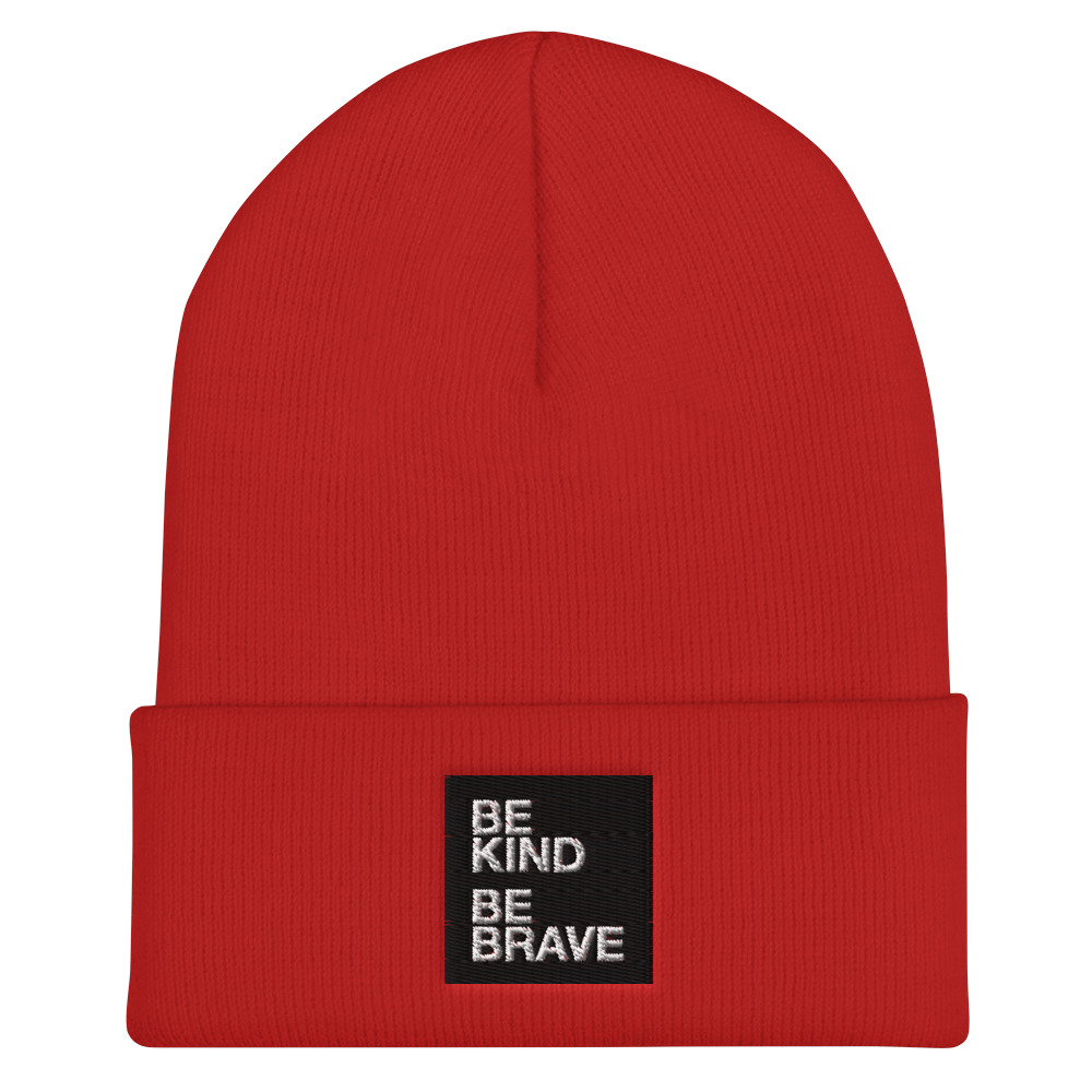 Be Kind Be Brave Folded Beanie | mockup-c4cf9bda.jpg