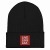 Live Like Lea Folded Beanie | mockup_Front_Flat_Black.jpg