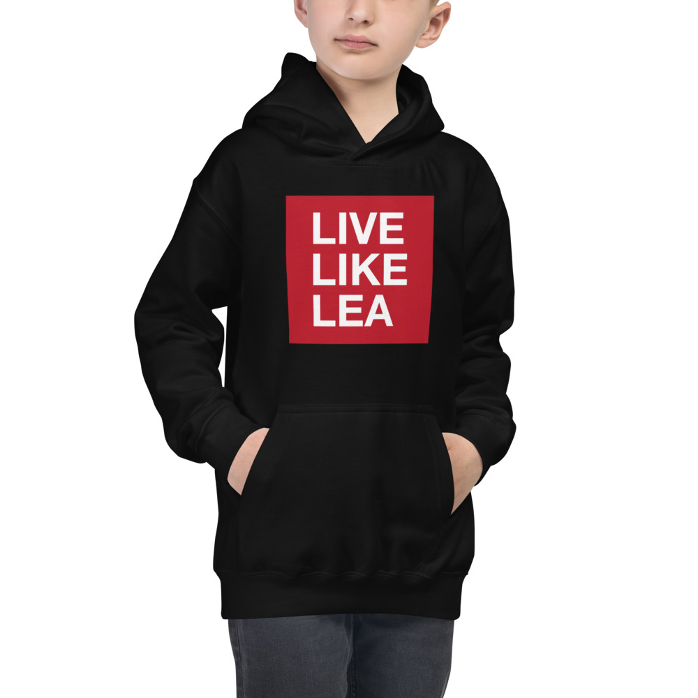 LIVE LIKE LEA - Hoodie - (YOUTH) | mockup_Front_Boys_Jet-Black.jpg