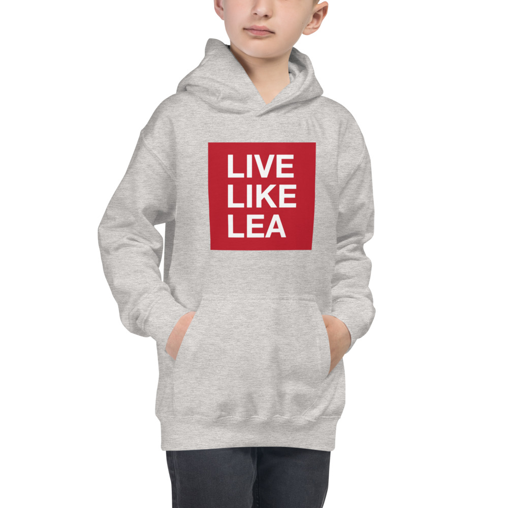 LIVE LIKE LEA - Hoodie - (YOUTH) | mockup_Front_Boys_Heather-Grey.jpg